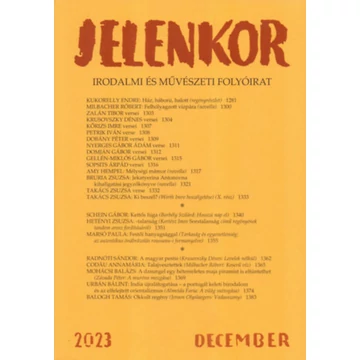 Jelenkor - Irodalmi és művészeti folyóirat - 2023. december - Ágoston Zoltán 