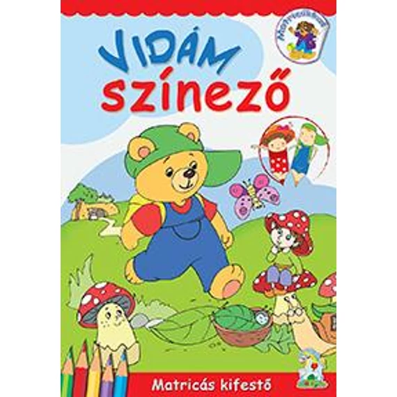 Vidám Színező - Matricás kifestő
