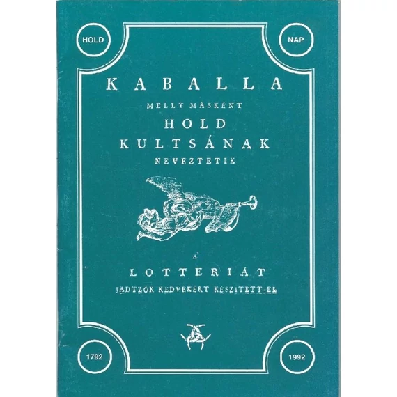 Kaballa - A lottériát játszók kedvére - Reprint kiadás
